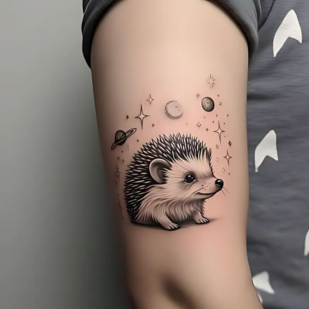 Cosmic Hedgehog Tattoo
