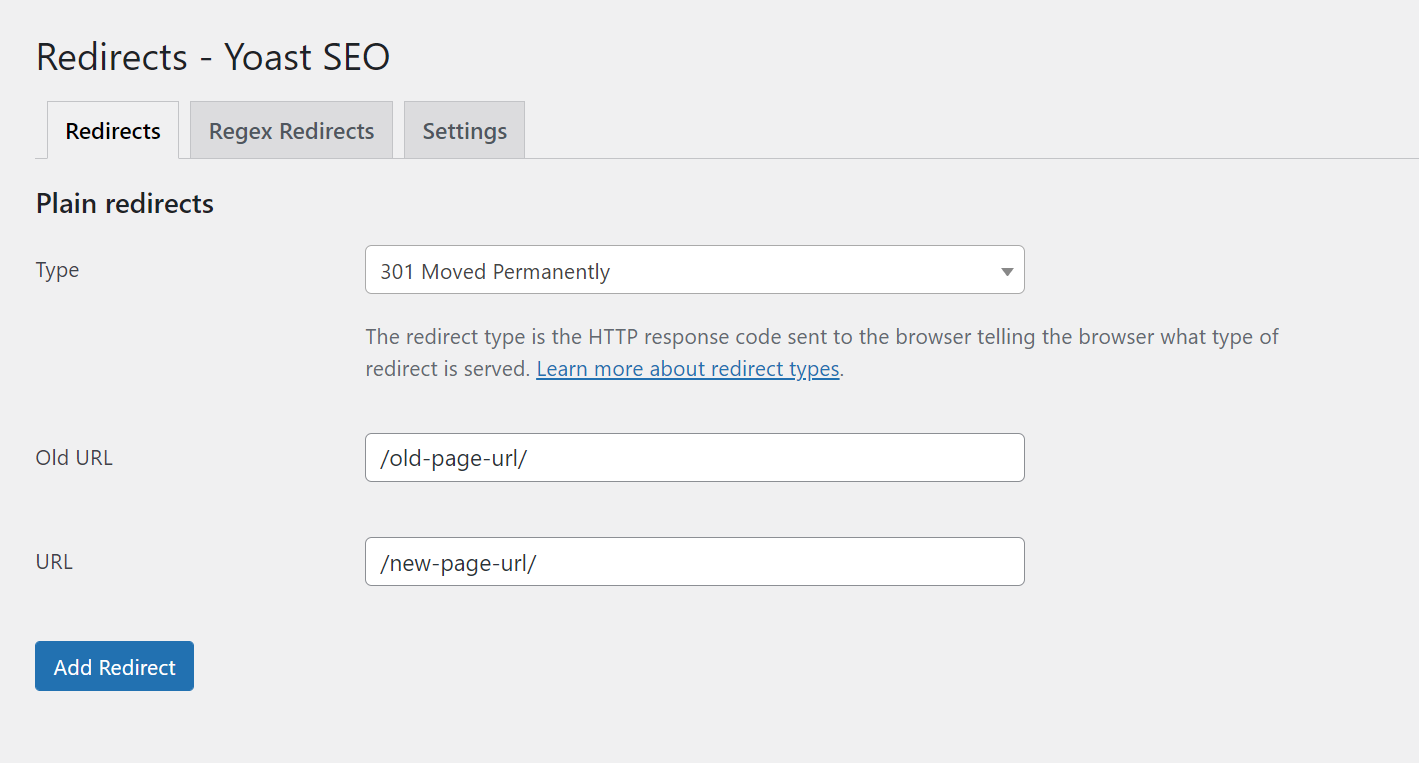 Yoast SEO Automatic Redirects