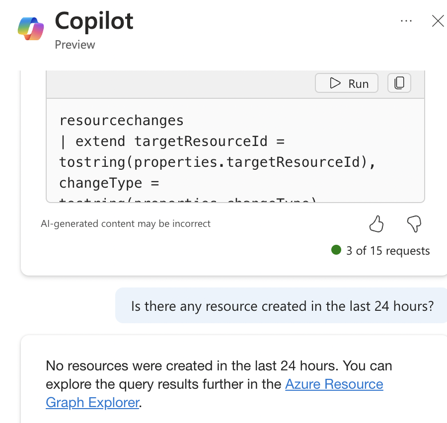 Resource info by copilot