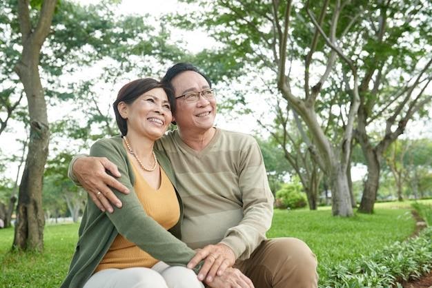 Park Bench Moments: Enjoying Each Other’s Company