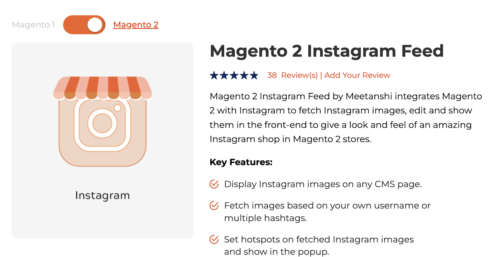 Magento 2 Instagram Feed