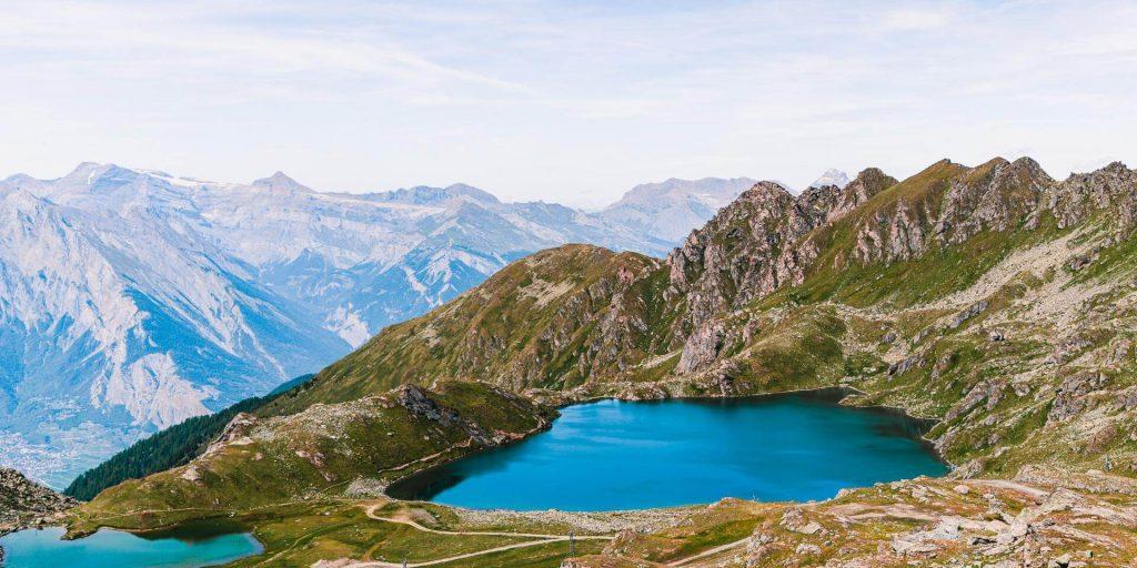 Lac des Vaux Verbier during summer