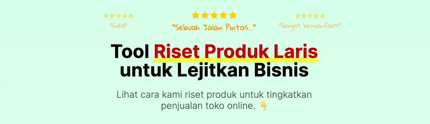 Tokpee adalah tools riset produk yang memiliki fitur-fitur menguntungkan