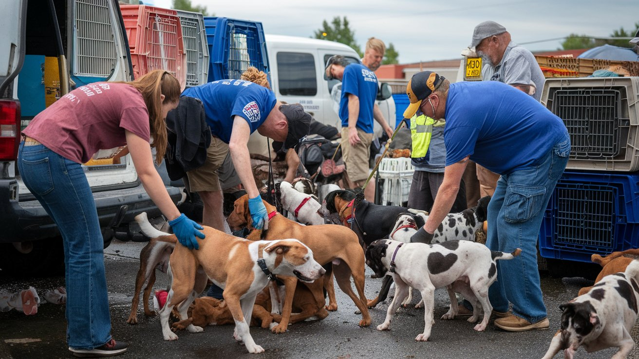 175 dogs rescue from hoarders in Mississippi 2011