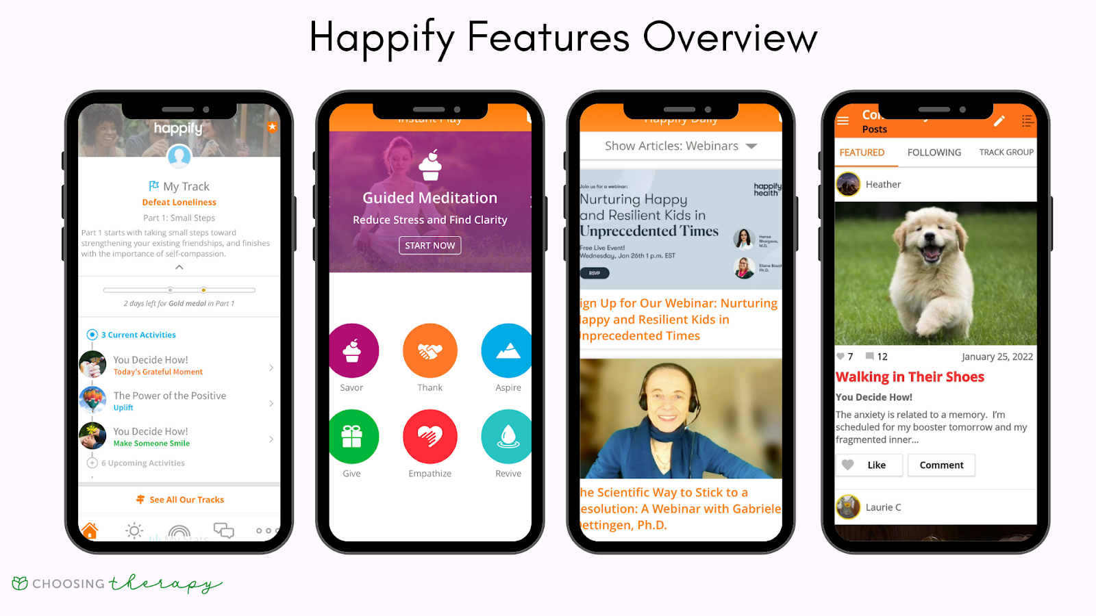 Happify mental health app