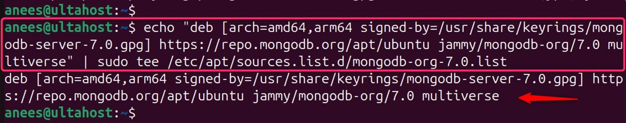 create mongodb repository