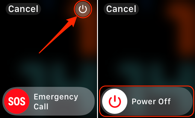 Steps to power off an Apple Watch 