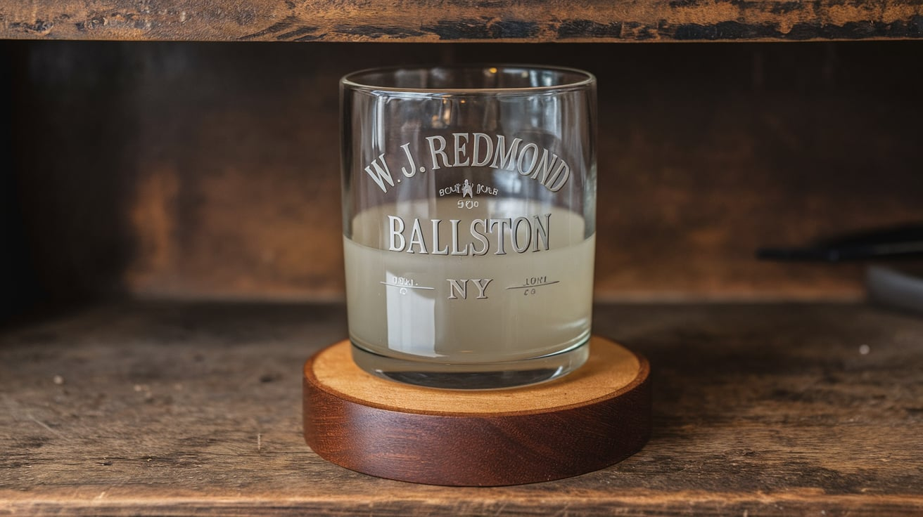 W J Redmond Ballston NY Dose Glass