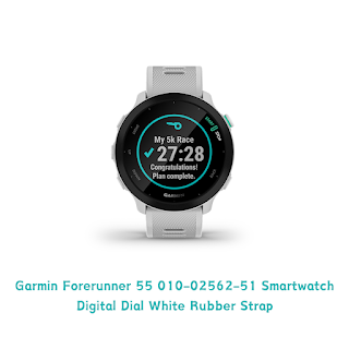 Garmin Forerunner 55 White Rubber Strap