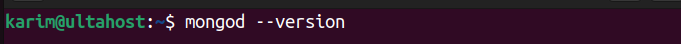 Check MongoDB version Ubuntu