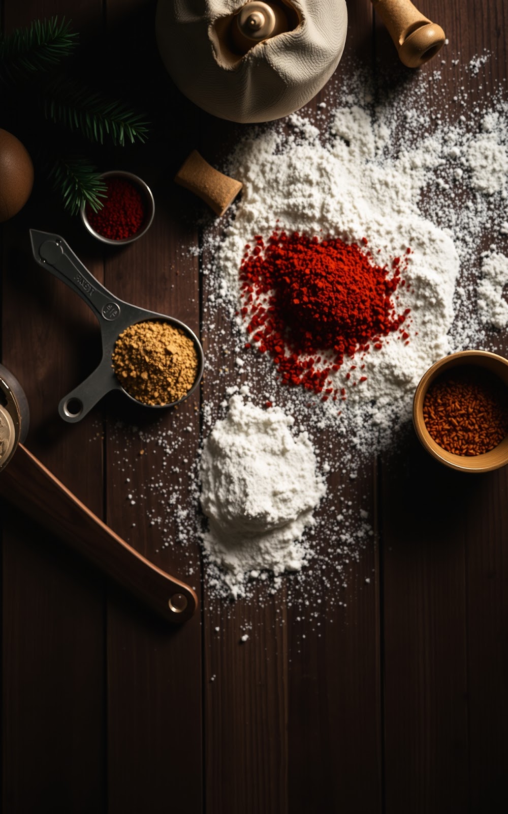 Holiday Baking Ingredients Display