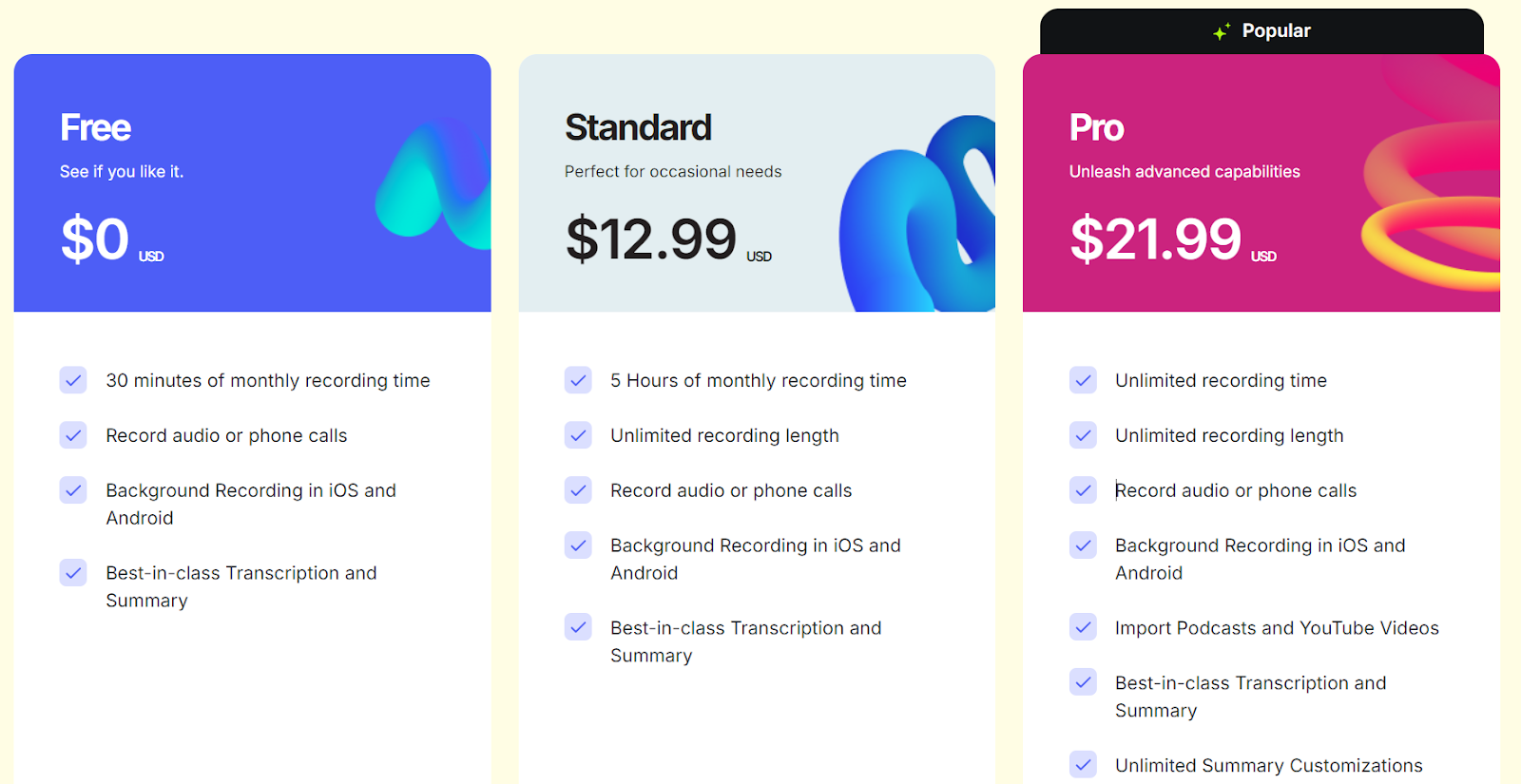 Wave pricing