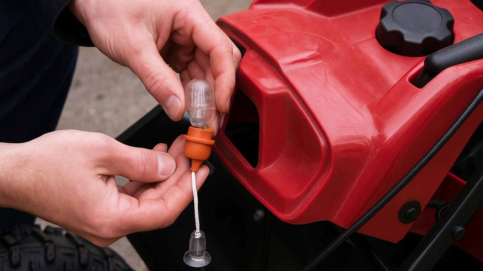 Remove the old snowblower bulb