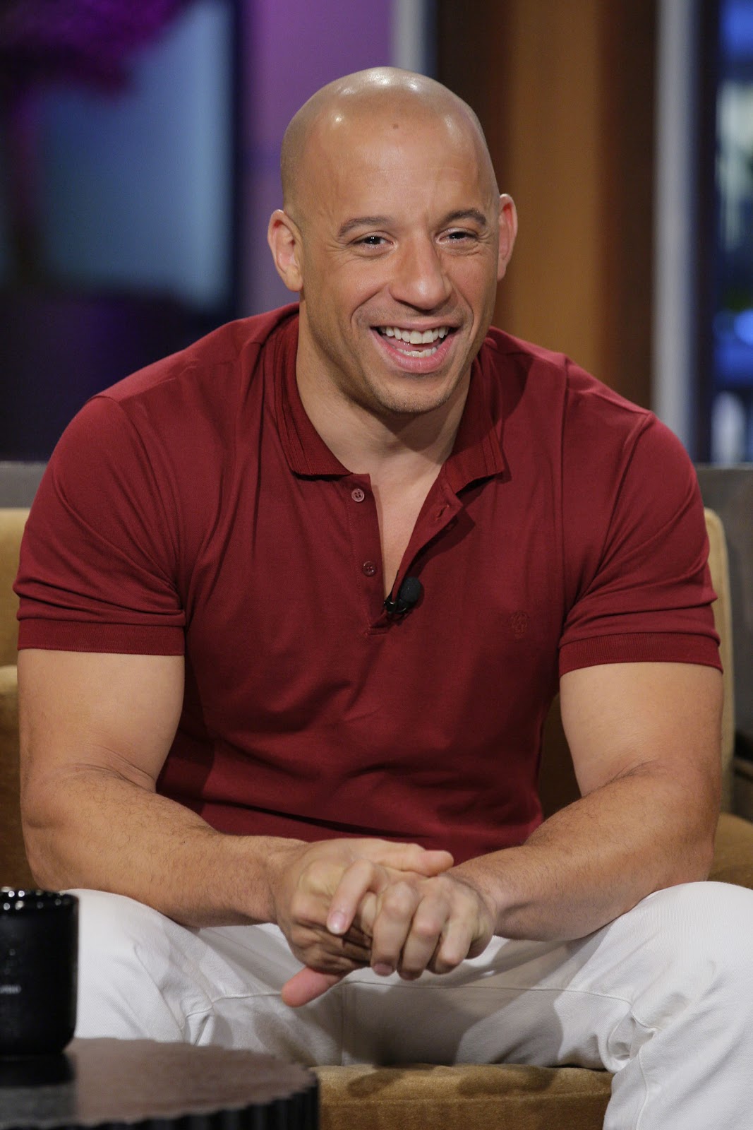 Vin Diesel on "The Tonight Show with Jay Leno," on May 22, 2013. | Source: Getty Images