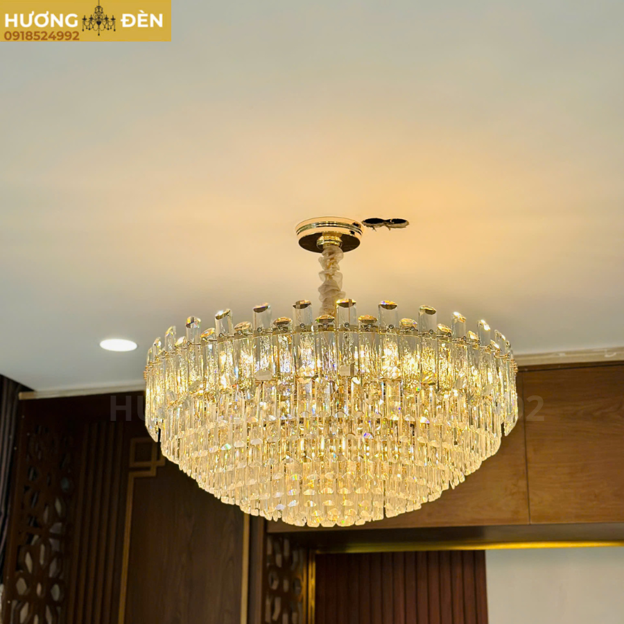 Đèn treo Pha Lê K9 cao cấp E14*21 - Ø800*H370