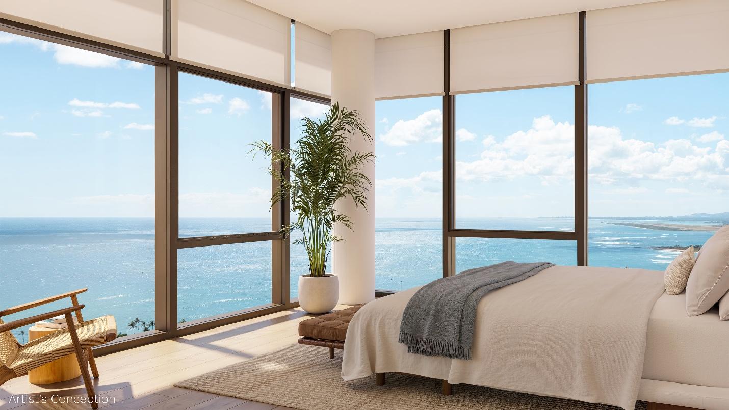 A room with large windows and a bed

AI-generated content may be incorrect.