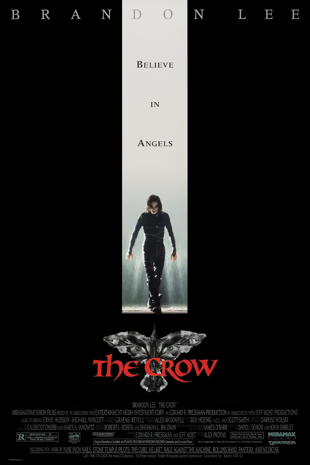 The Crow- best horror fantasy movies