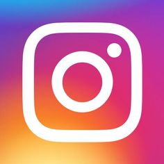 This  contain the instagram logo is shown on a blurry background with an orange and pink hue