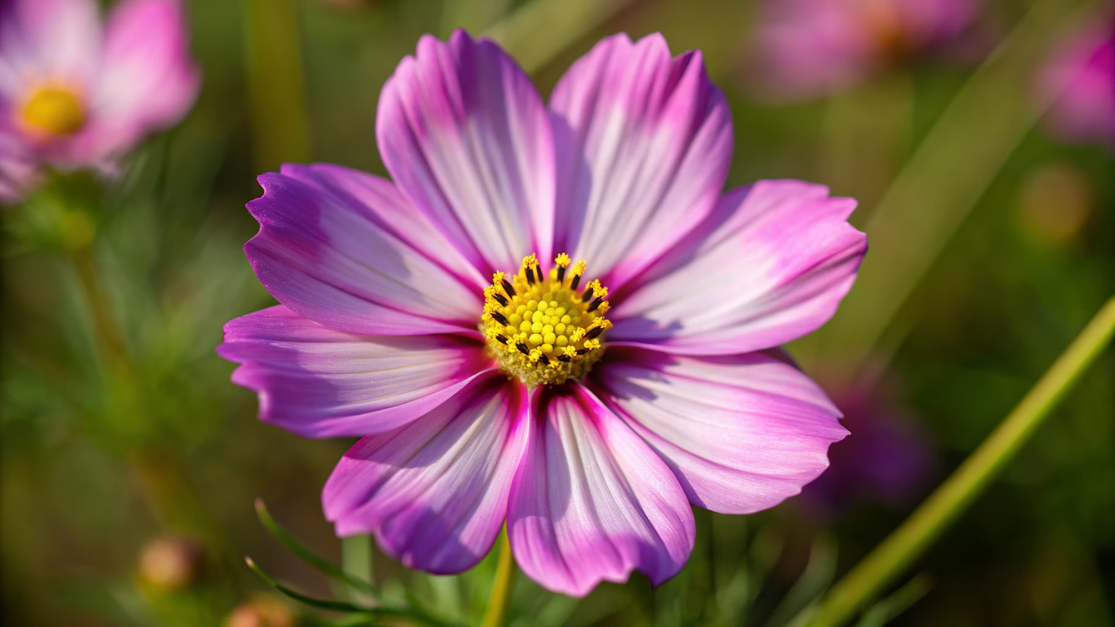 Cosmos Rosa é uma flor encantadora