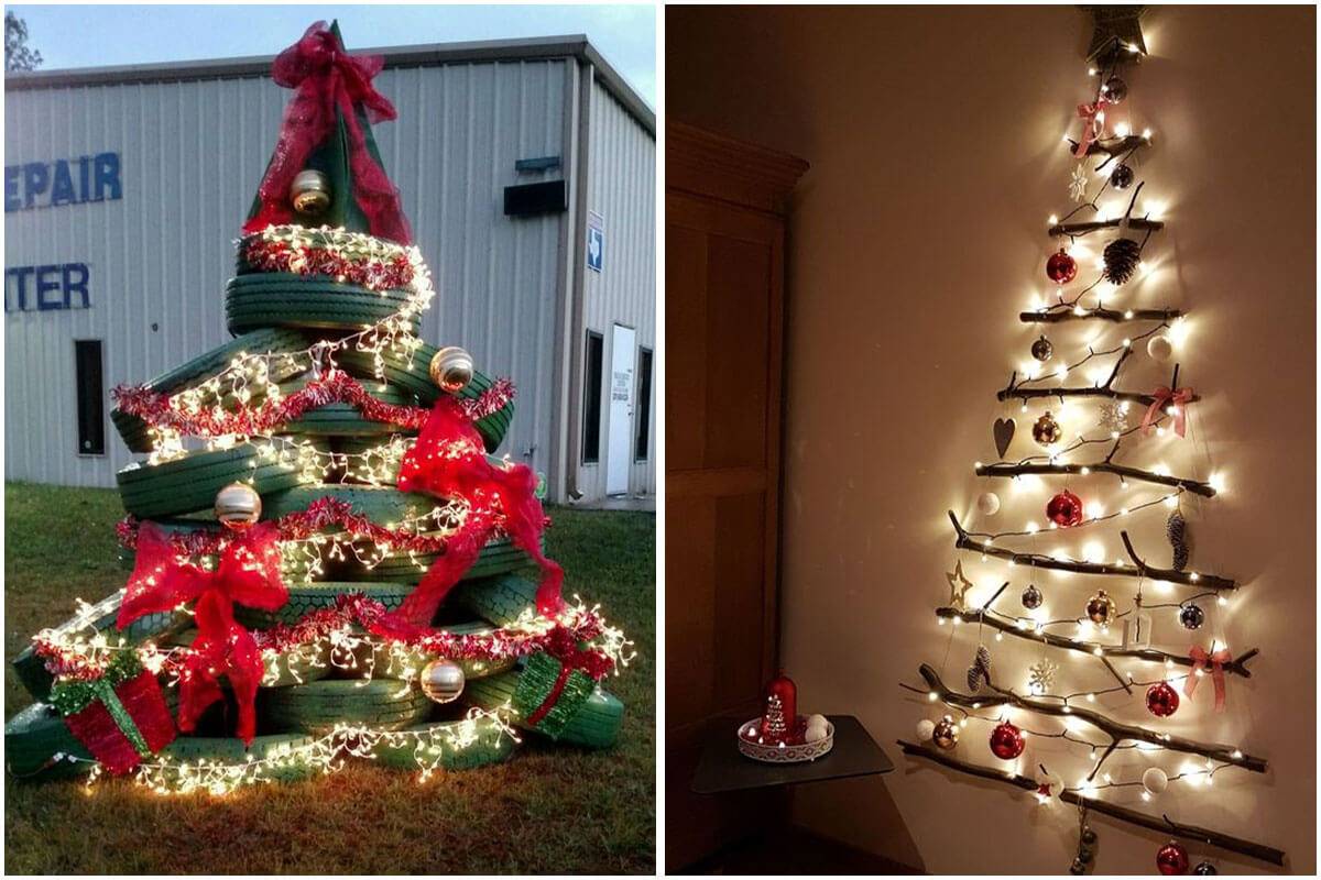 20 Unique Alternative Christmas Trees