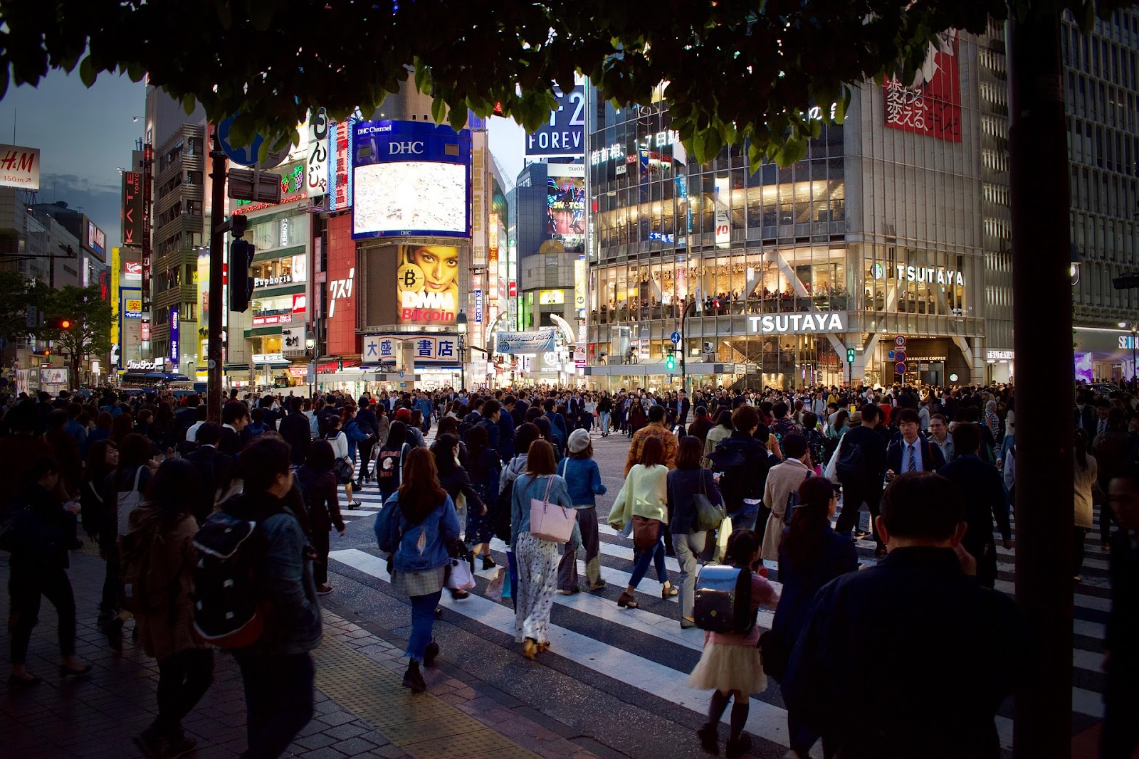 渋谷　交差点　人