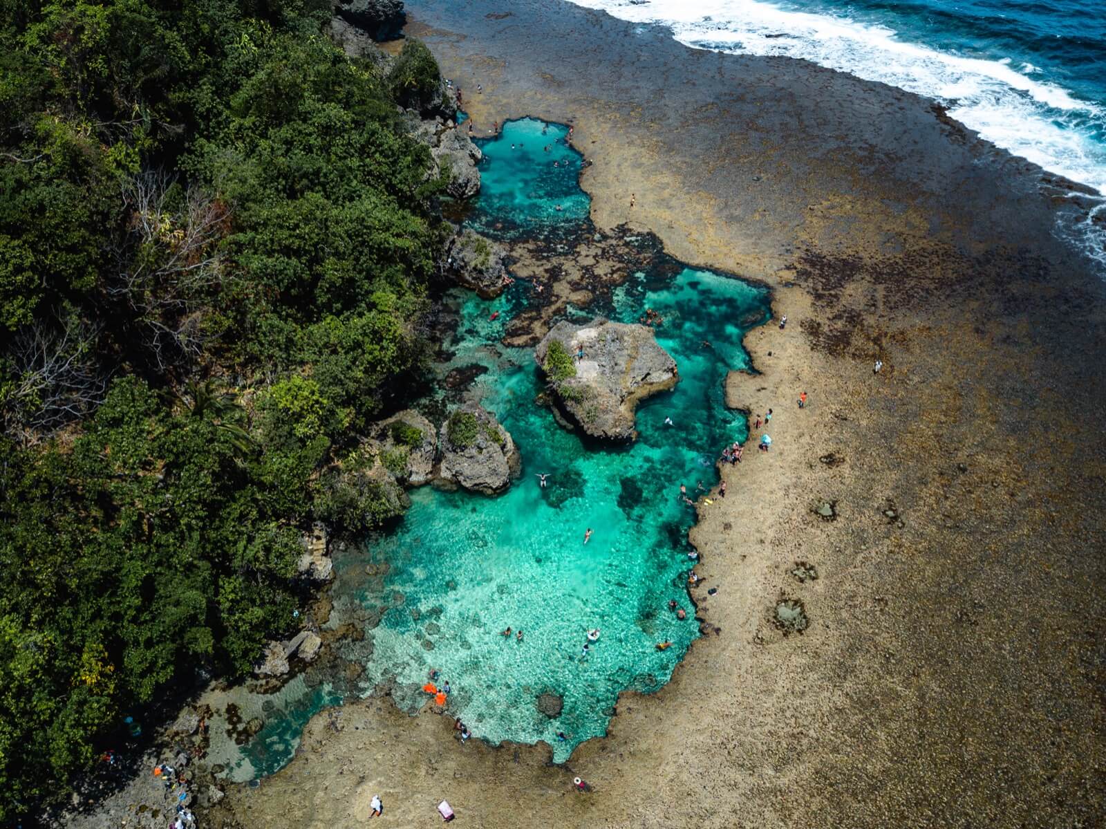 Eagle Perspective of Magpupungko Rock Pools