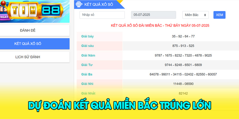 kết quả xổ số miền Bắc hôm nay – cơ sở dự đoán từ Tin88