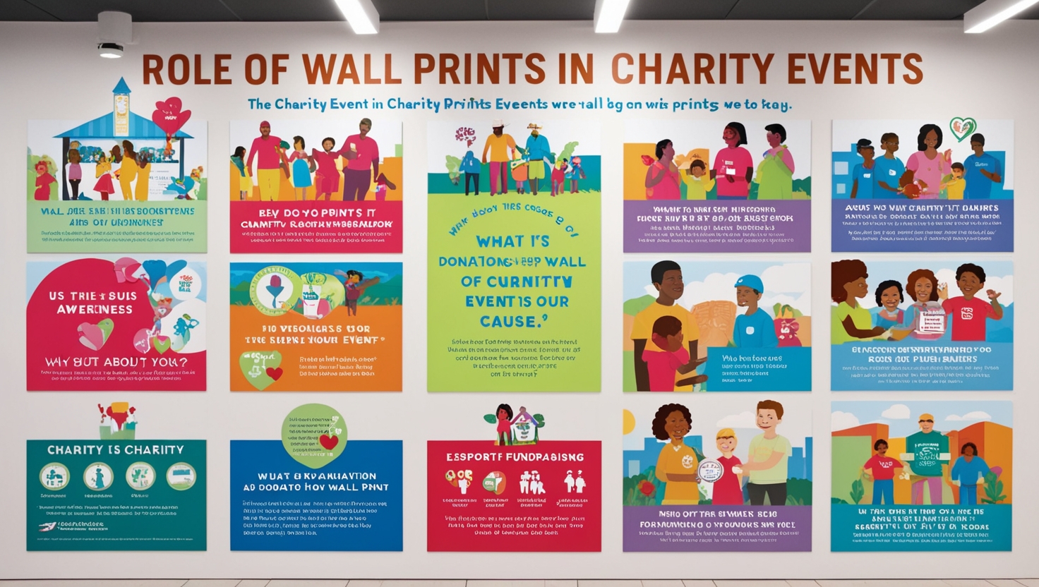 wall prints for charity events