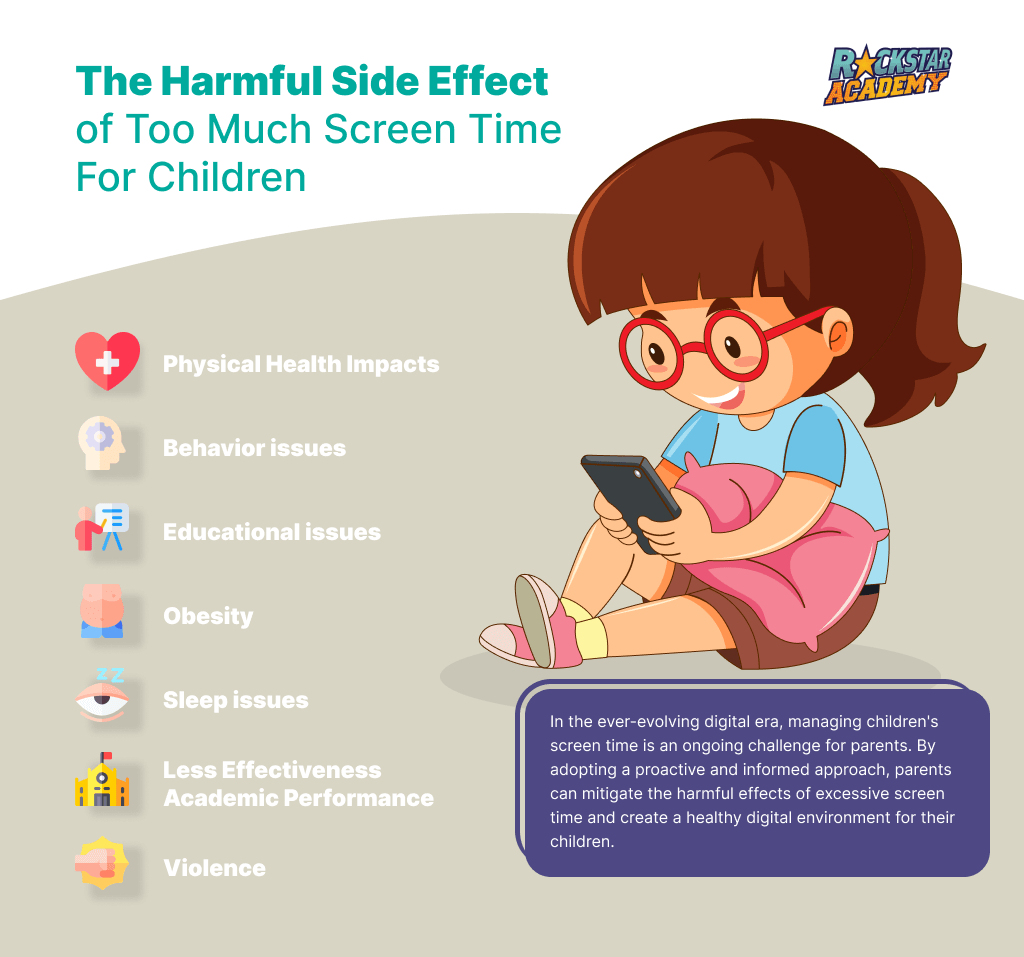 The harmful side effect of too much screen time for children