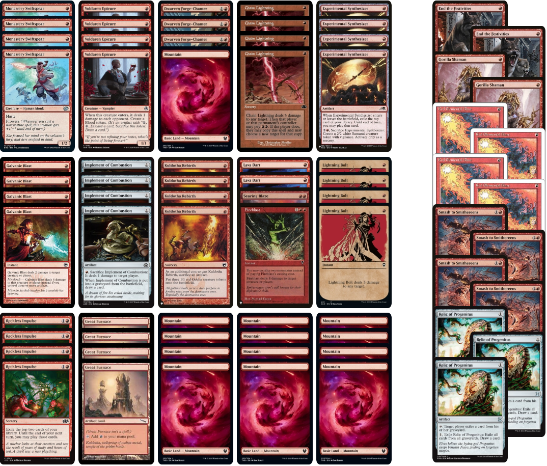 mono-red burn mtg pauper