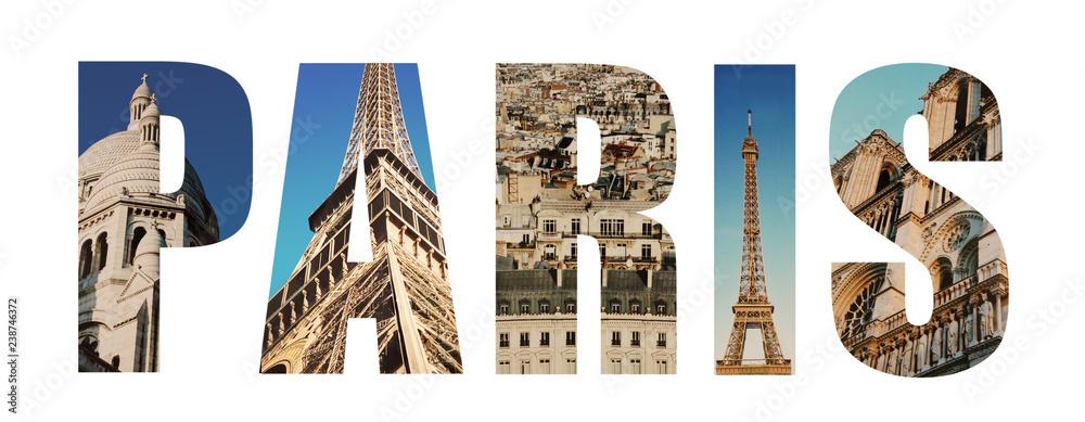 Paris France collage Stock Photo | Adobe Stock