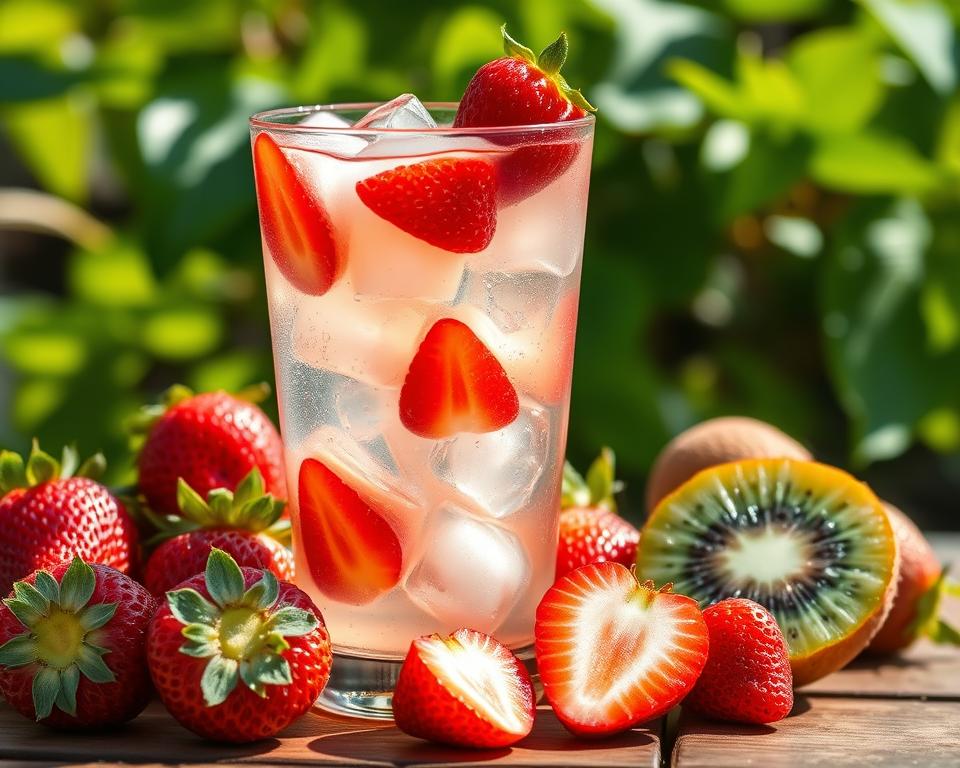 flavor water recipes strawberry and kiwi​