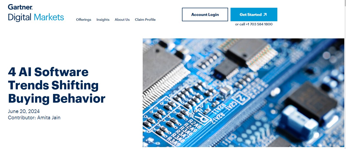 AI software trends by Gartner Digital Markets