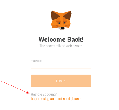 آموزش بازیابی کیف پول متامسک (MetaMask)