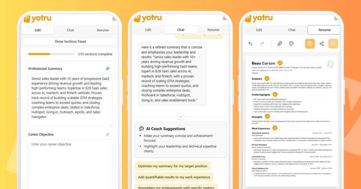 Yotru Launches New AI-Powered Resume Builder Designed for All Professionals