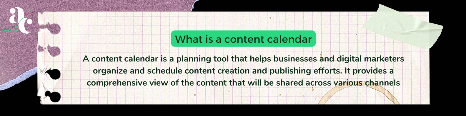 what is a content calendar