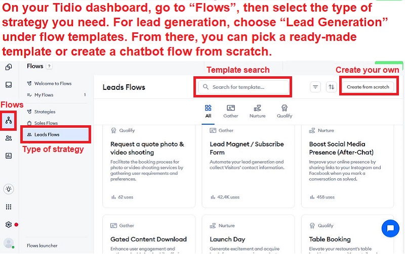 How to create an AI chatbot in Tidio