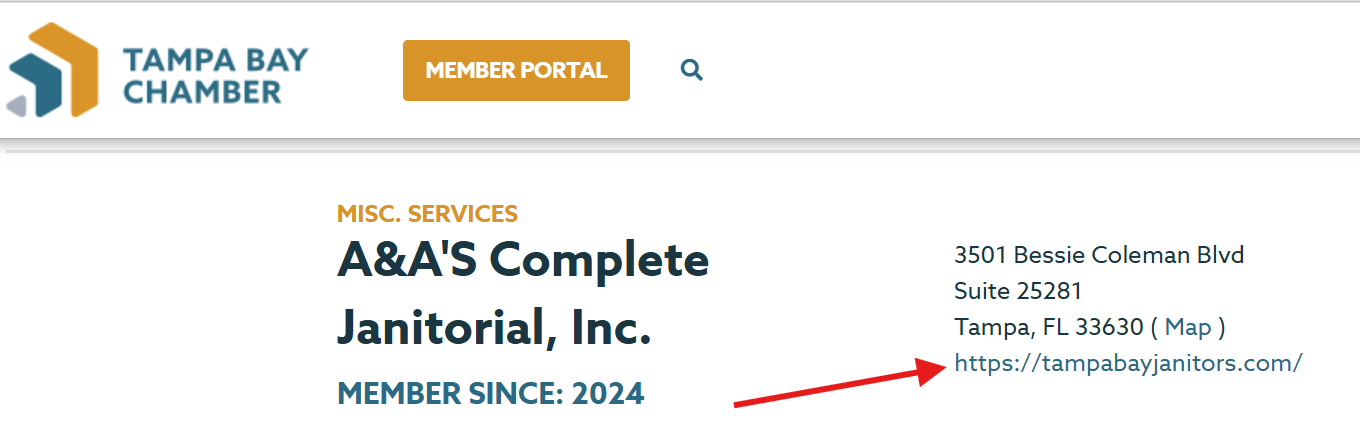 tampa bay chamber backlink