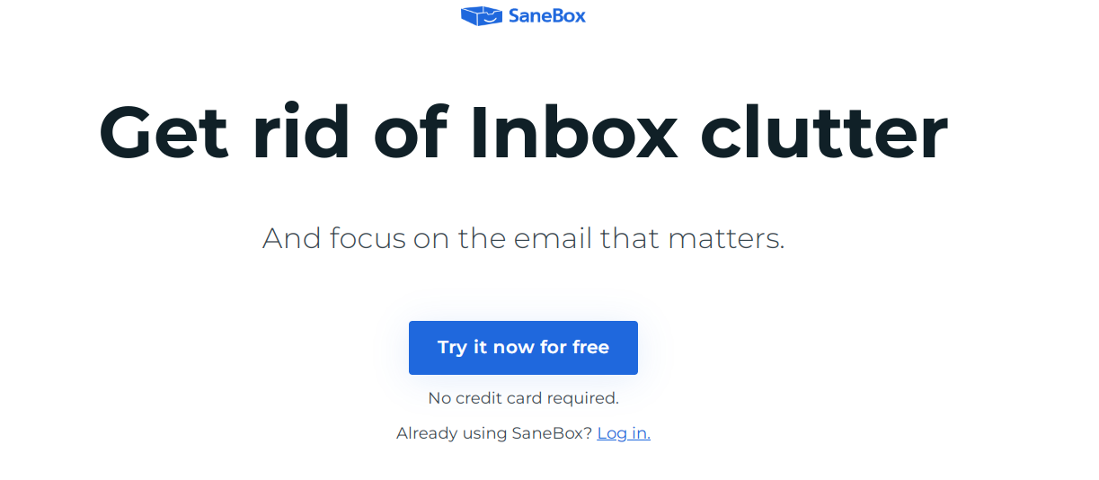 SaneBox email management software