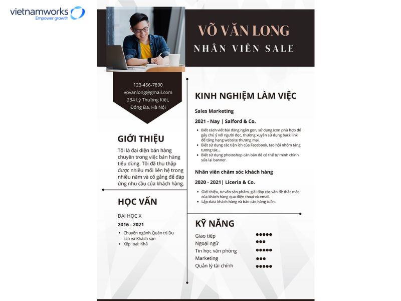 cv digital marketing