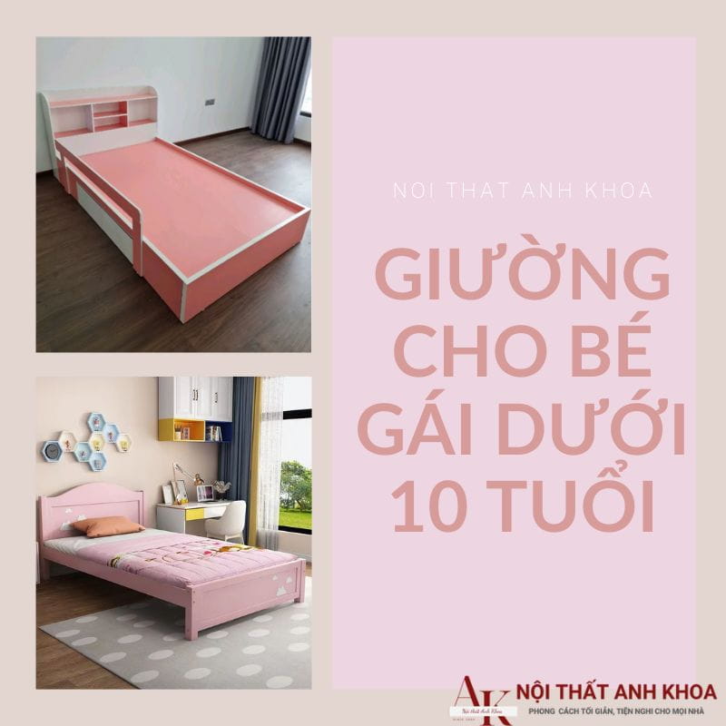 Giường Ngủ Cho Bé Gái 10 Tuổi