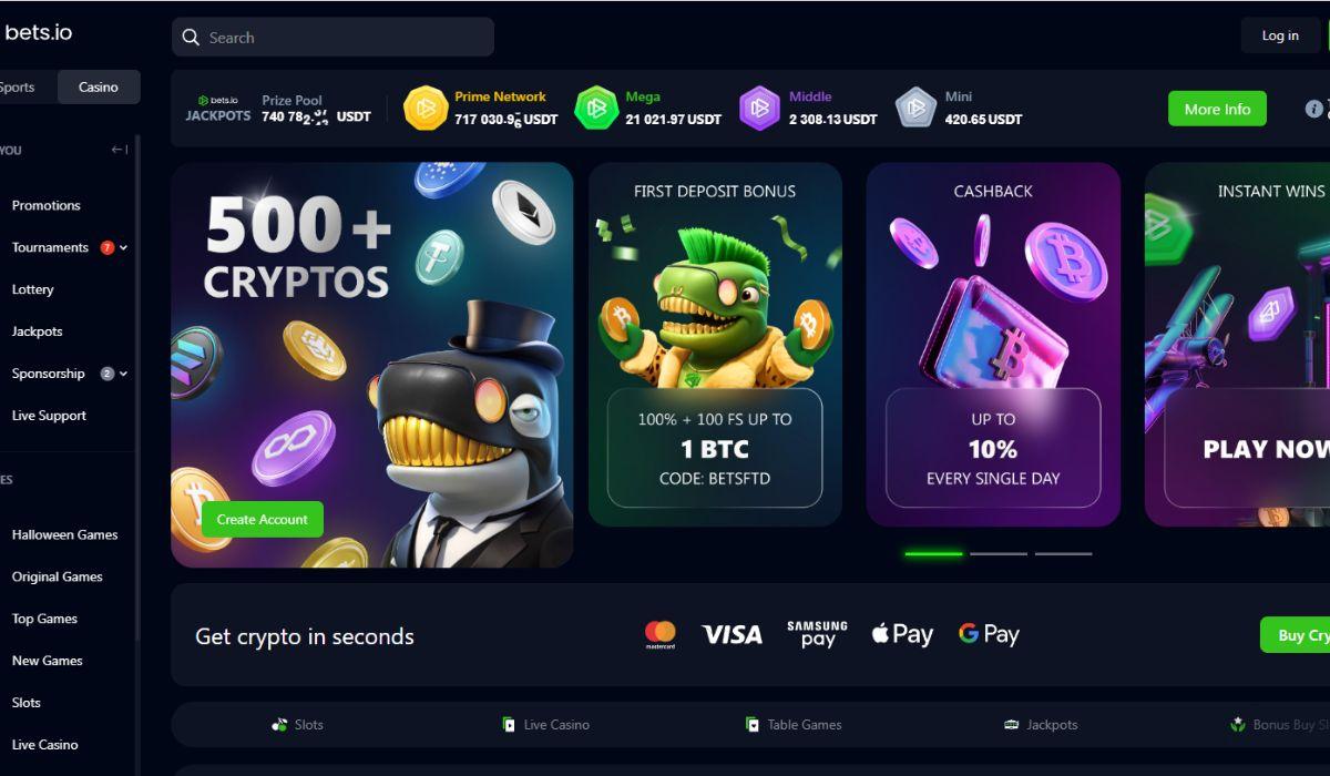 #4. Bets.io: Top-Rated Crypto Sportsbook And Casino Of 2024