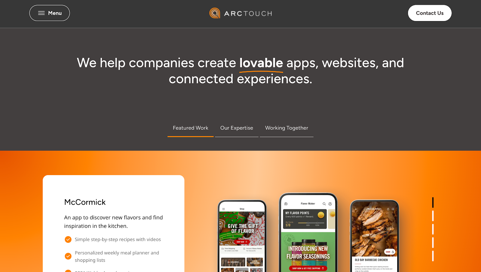 #5 ArcTouch website