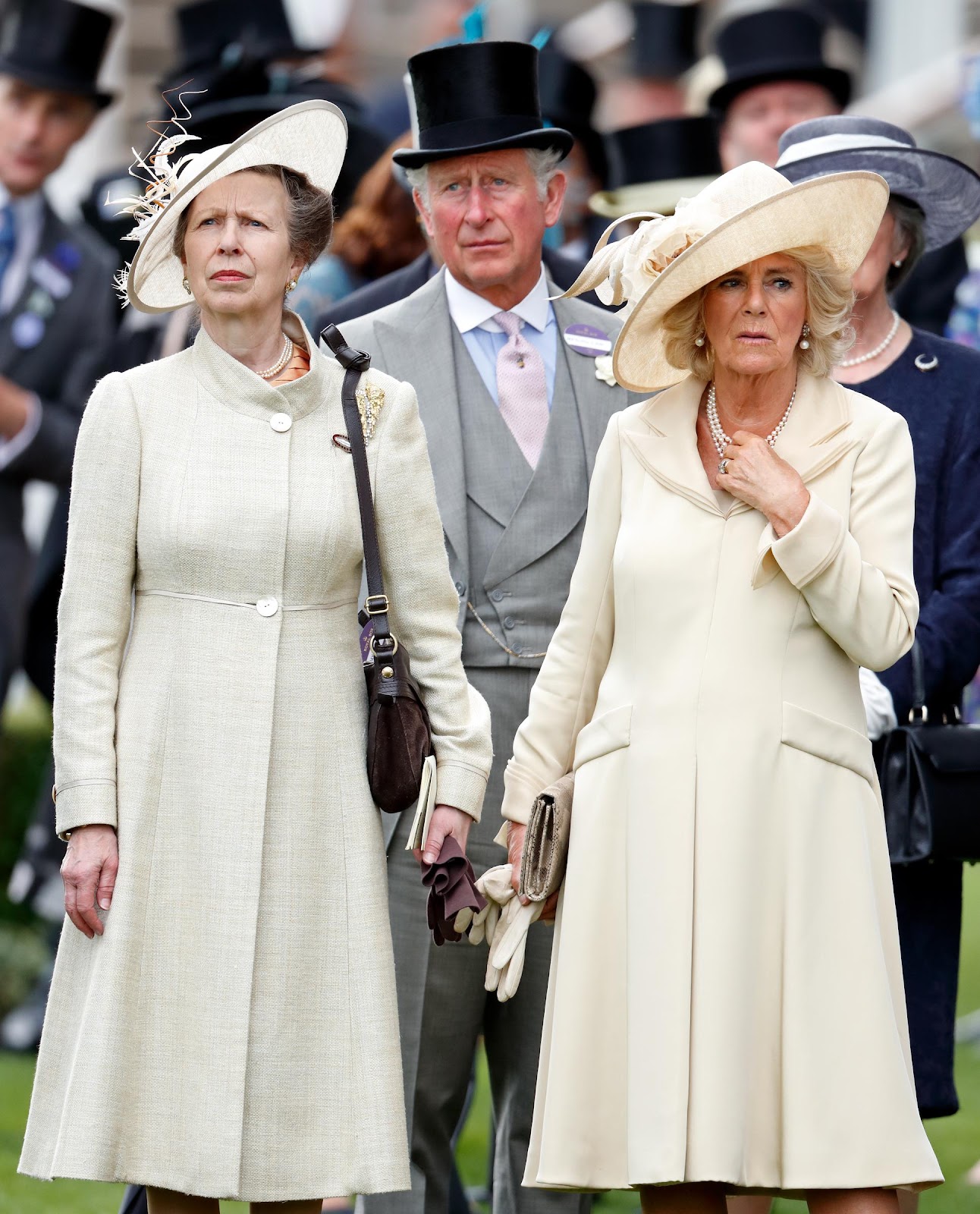 Princess Anne, King Charles III, and Queen Camilla on day one of Royal Ascot at Ascot Racecourse on June 19, 2018, in Ascot, England. | Source: Getty Images