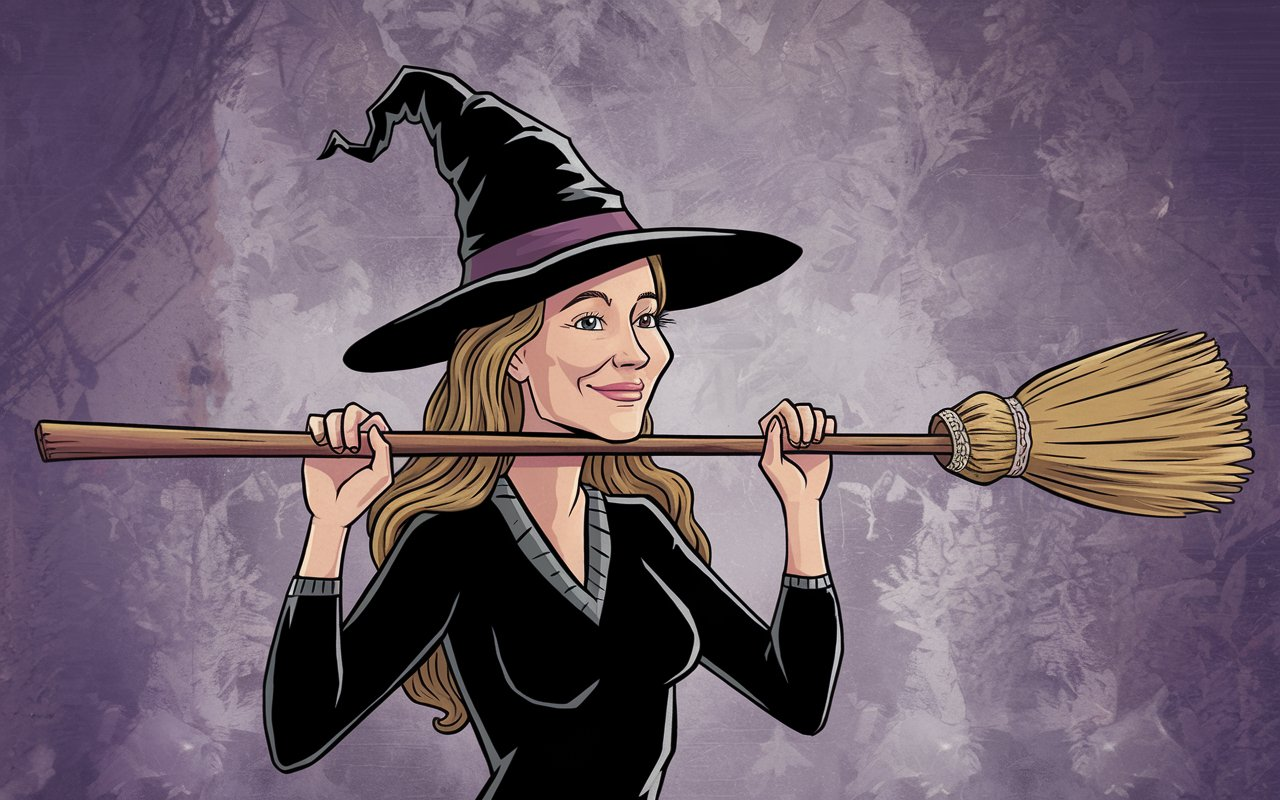 Animated GIF Balancing a Broomstick