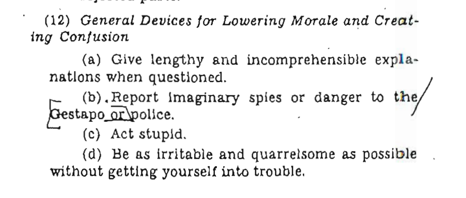 Declassified CIA Guide to Sabotaging Fascism Is Suddenly Viral