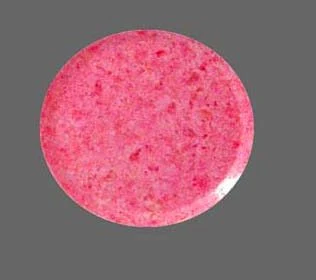 A pink round object with a grey background

Description automatically generated