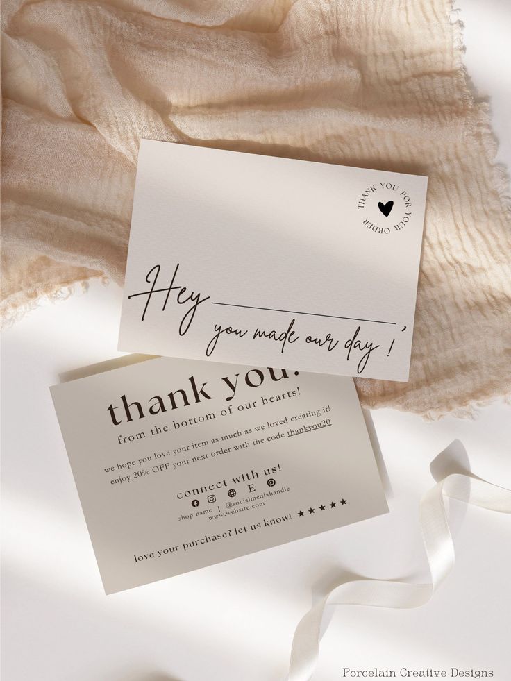  Thank You cards