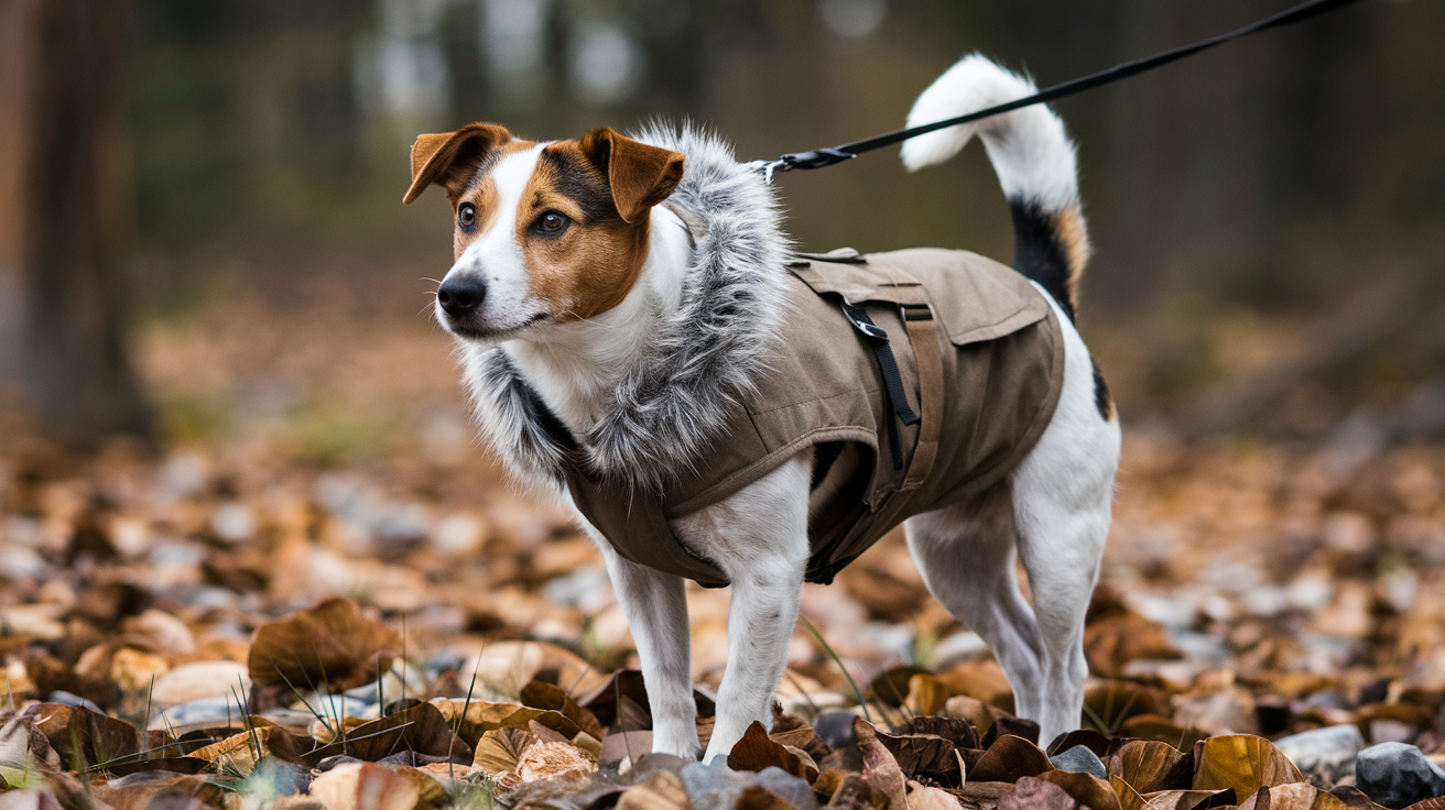 dog costume leather flight jacket jack russel​