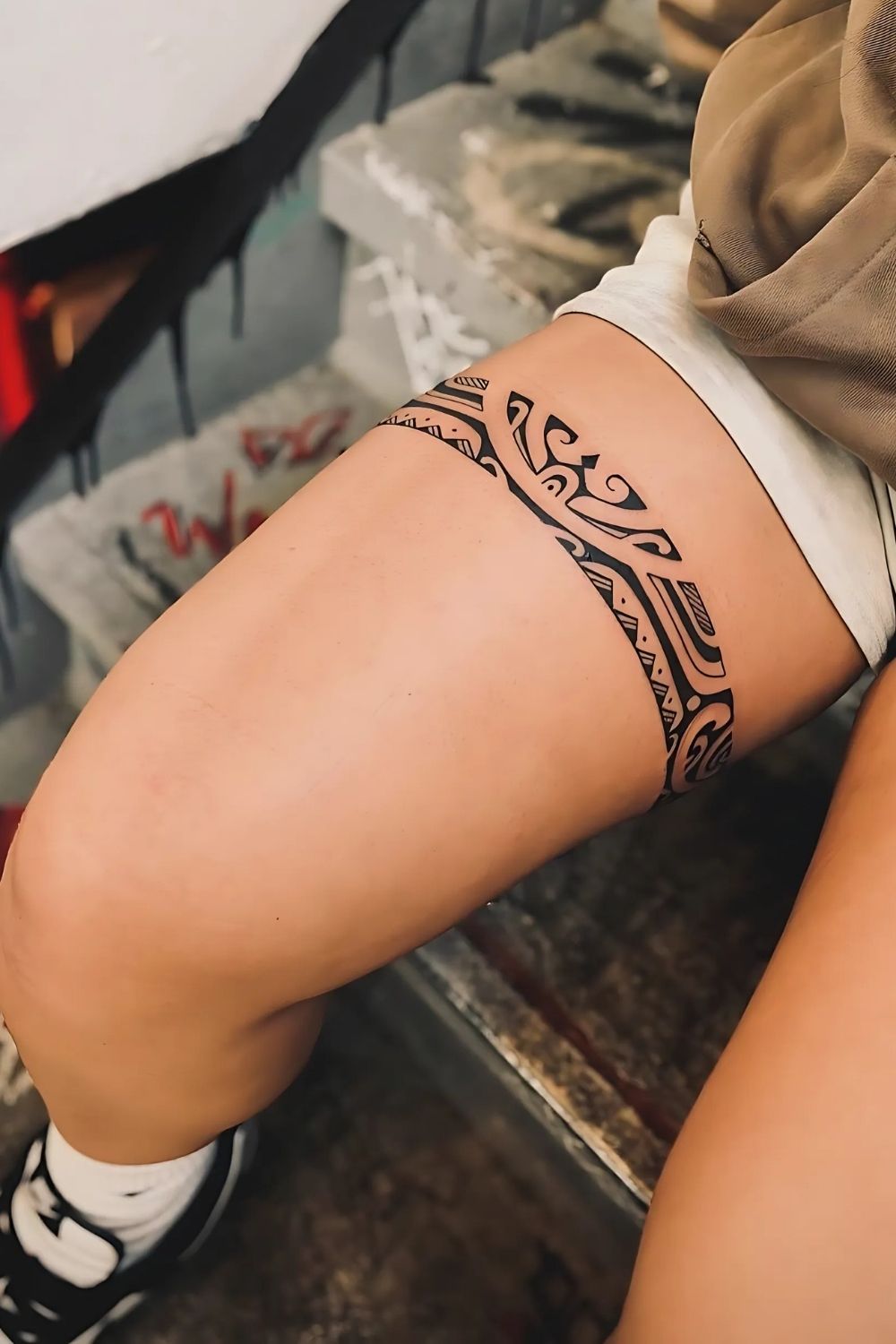 Thigh Band Tattoo